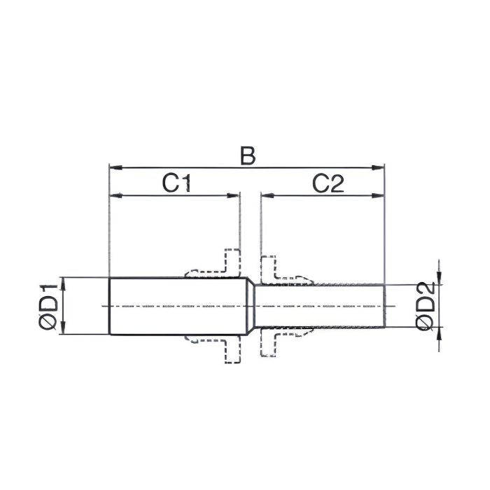 Push in to Connect Tube Splicer Reducer 1/4" to 3/16"