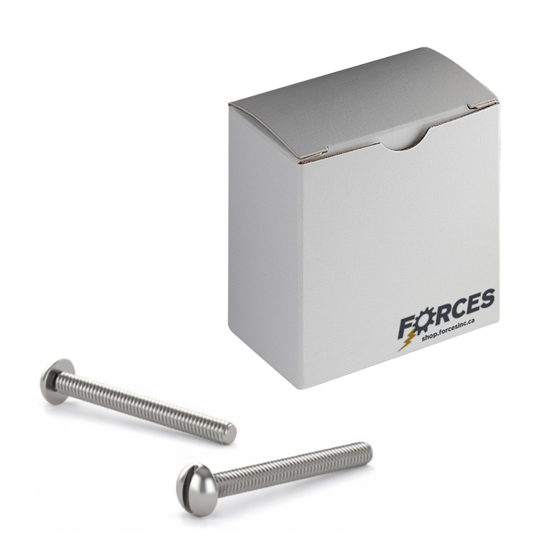 Machine Screw #6-32 x 1/4" Slotted Round Head - Stainless Steel 18-8