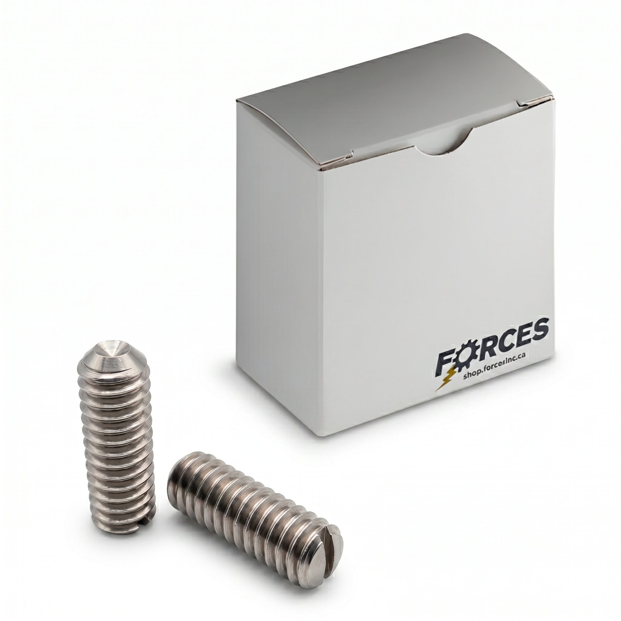 Cup Point Slotted Set Screw #6-32 x 3/8" - Stainless Steel 18-8