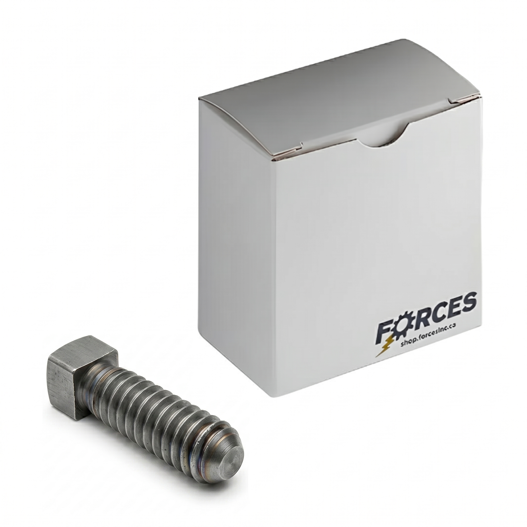 Cup Point Square Head Set Screw 3/8"-24 x 1" - Plain Steel