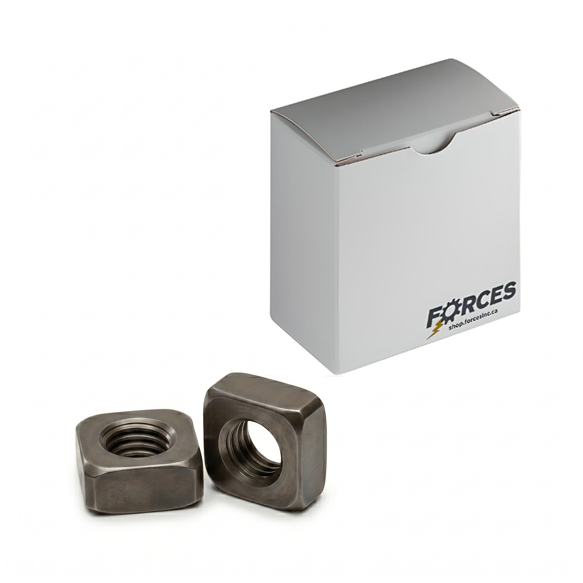 Square Nut 5/8"-11 - Plain Steel Grade 2