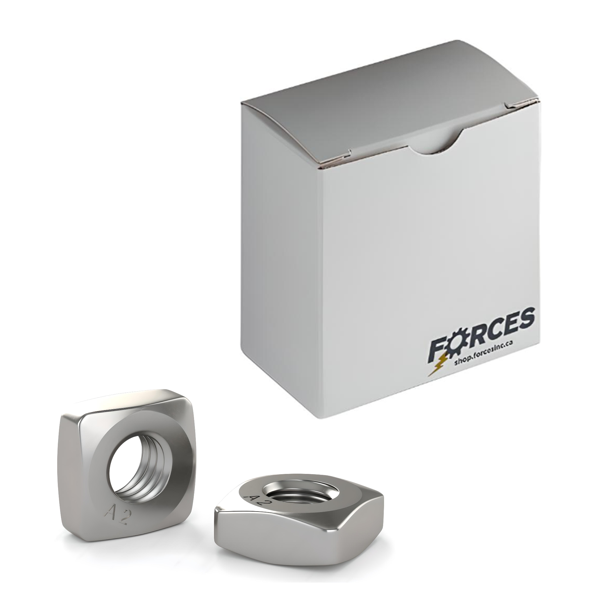 DIN 557 M5-0.8 Square Nut - Stainless Steel A2(18-8)