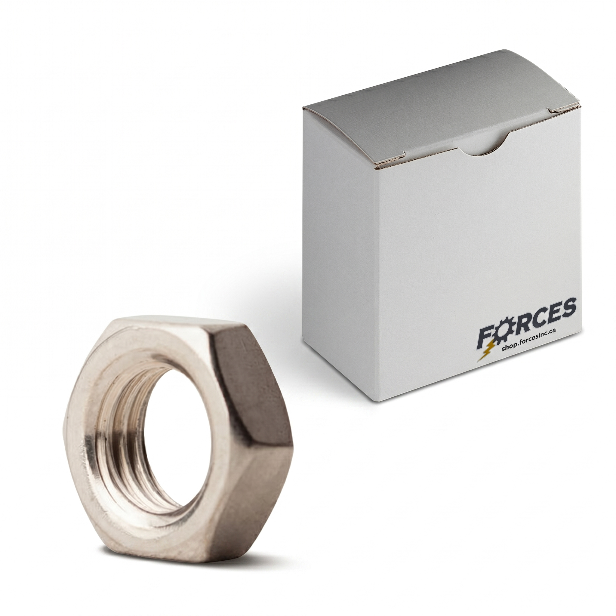 Hex Jam Nut 1/4"-28 - Stainless Steel 18-8 A563