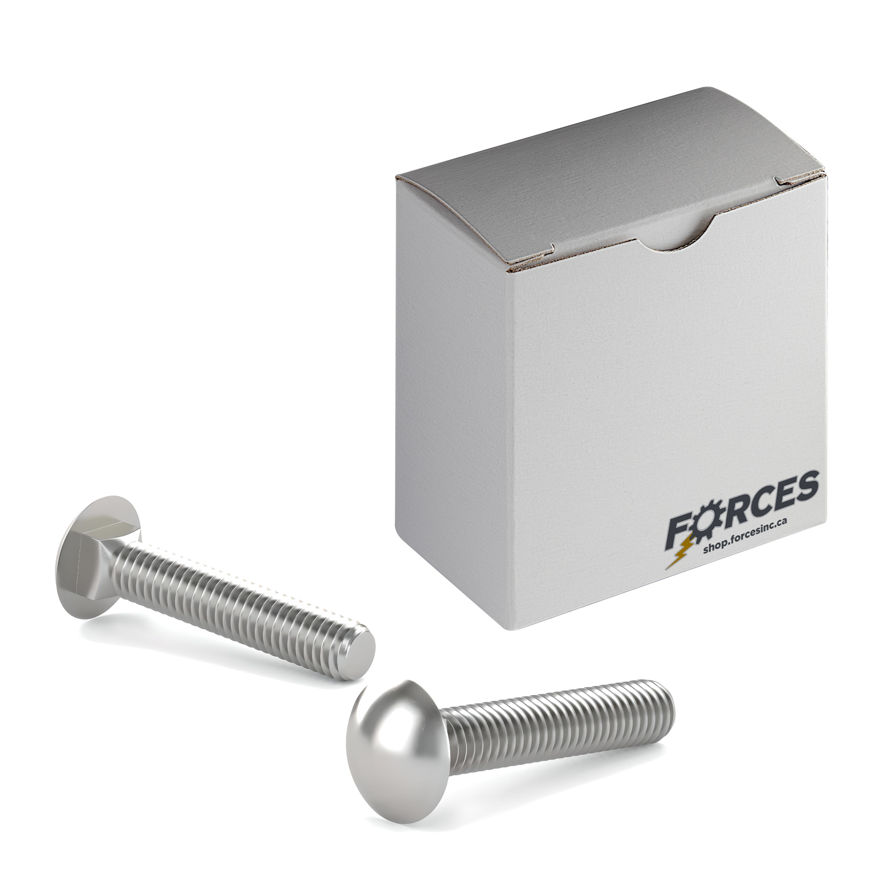 Carriage Bolt 1/2"-13 x 1" Full thread - Stainless Steel 18-8 F593