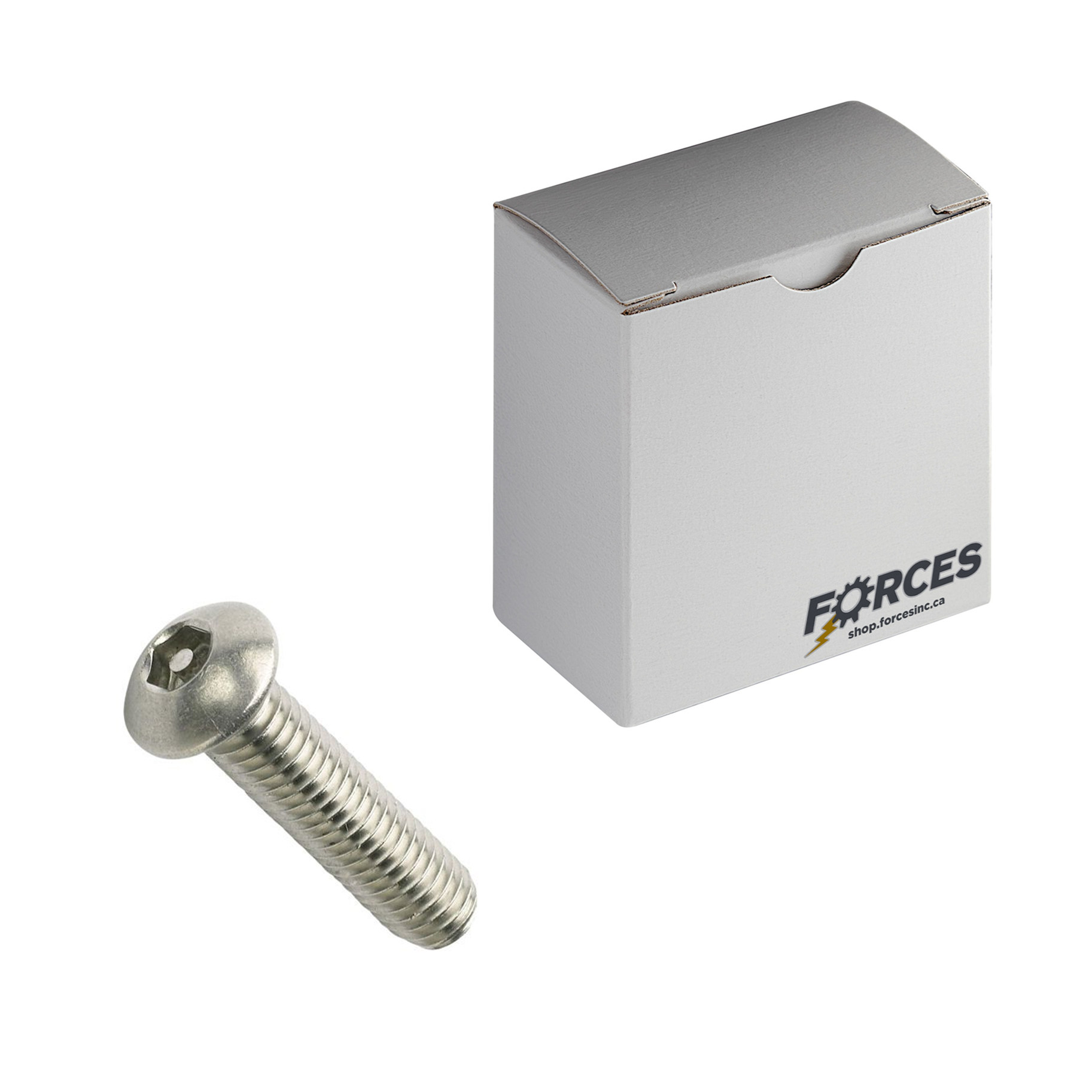 Tamper Resistant Button Head Socket Cap Screw 1/4"-20 x 5/8" Full thread - Stainless Steel 18-8