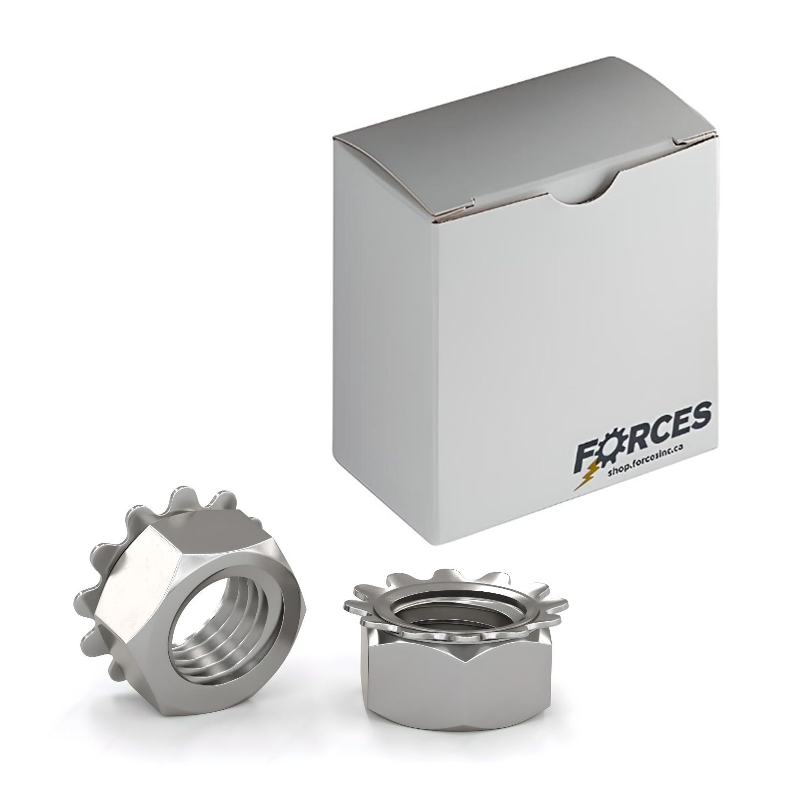 Keps Nut (K-Lock) #10-24 - Stainless Steel 18-8