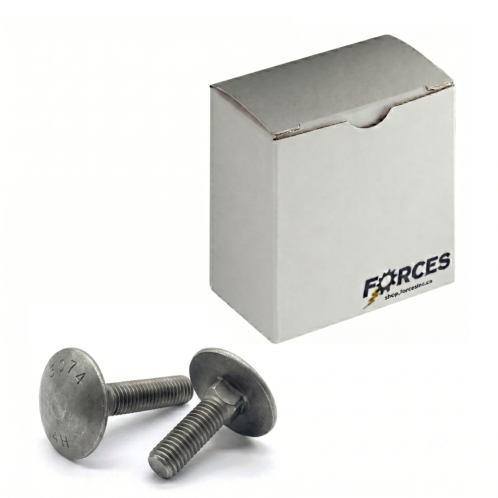 Step Bolt 1/4"-20 x 1" - Plain Steel A307 Grade A