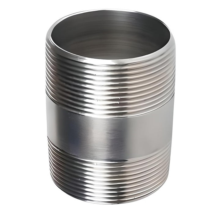 1-1/4" Short Nipple NPT Welded Sch 40S - SS 304/304L