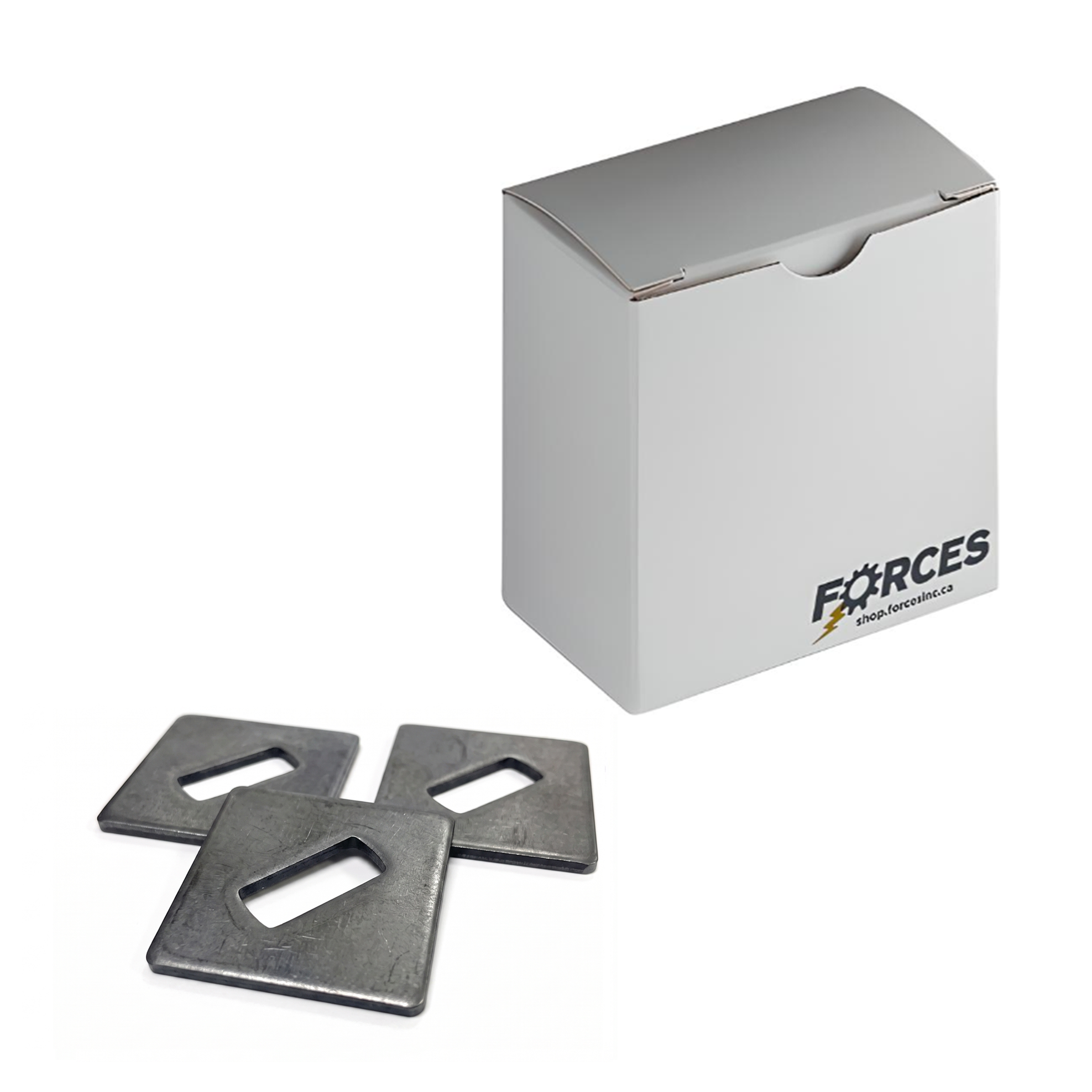 Slotted Square Plate Washer 5/8" - Plain Steel