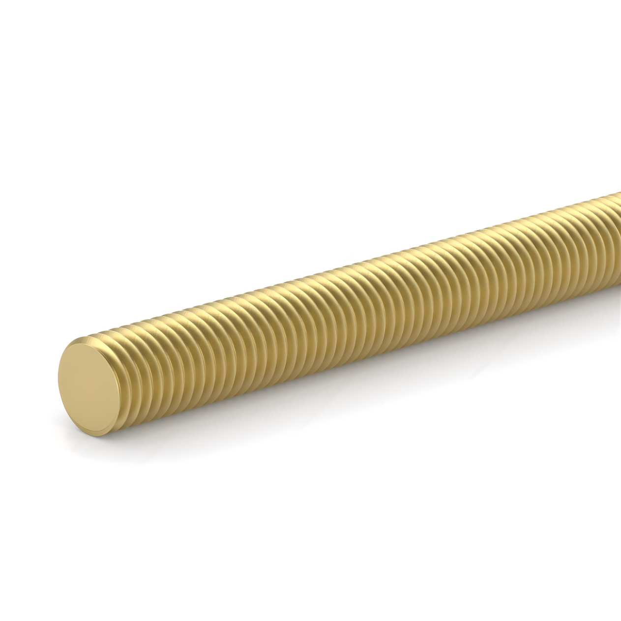 DIN 975 M4-0.7 x 1m Threaded Rod - Solid Brass