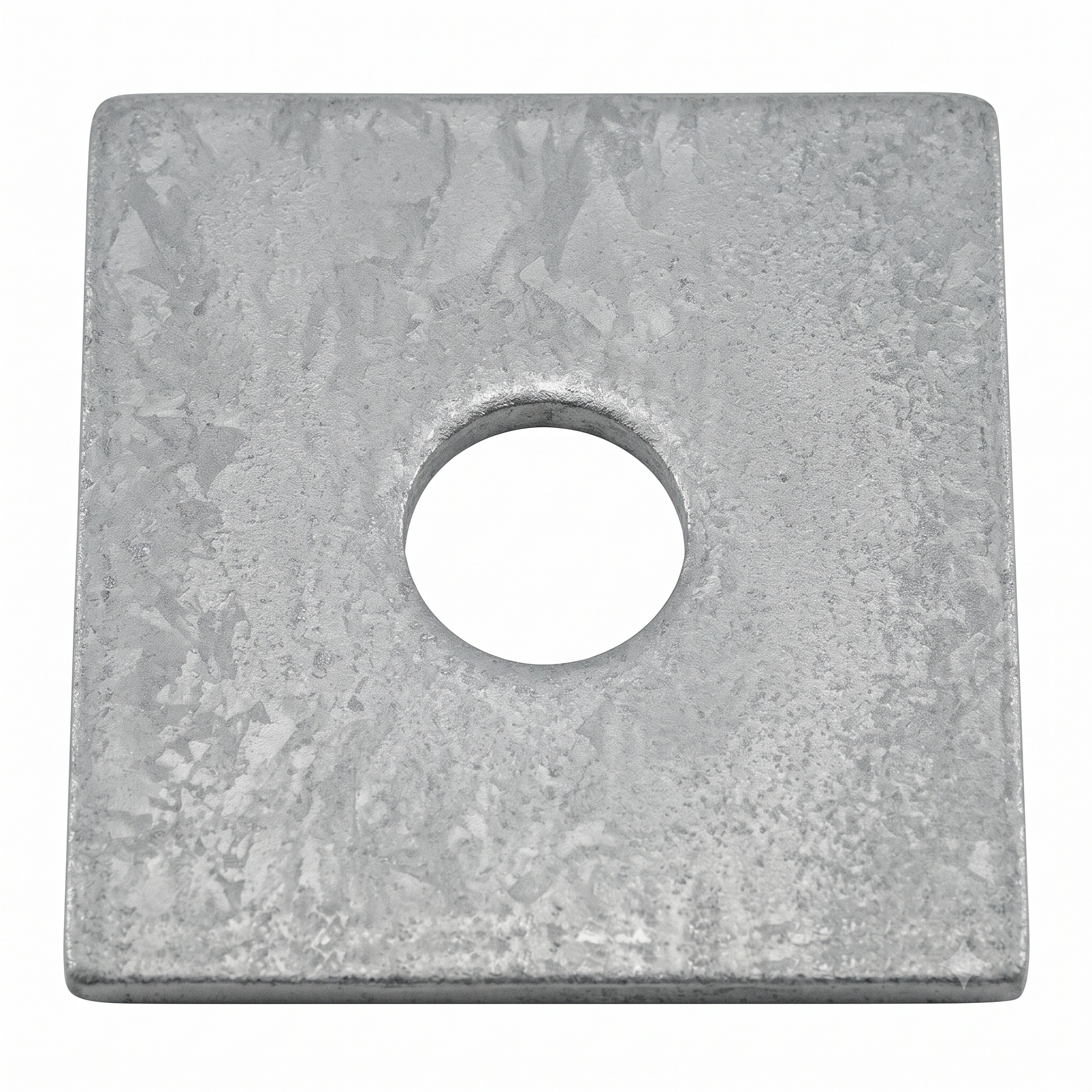 Squate Plate Washer 1/2" x 2" O.D. (0.125" THK) - Hot-Dip Galvanized