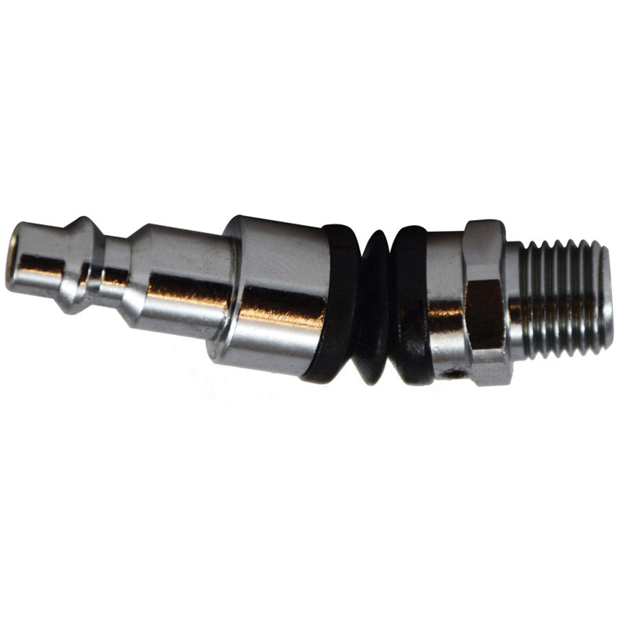 1/4" Industrial Quick Disconnect Swivel Plug x 1/4" Male Pipe NPT - Steel