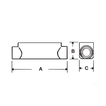 CICA-2 | Iberville® Conduit Body Type C 2" - Cast Aluminum
