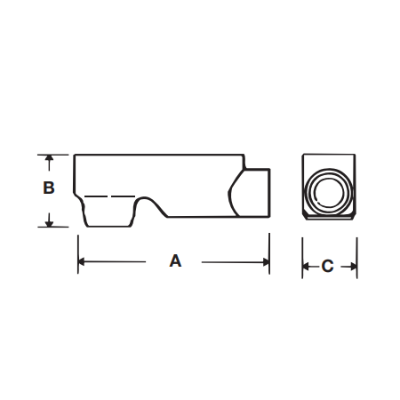 CILBA-2 | Iberville® Conduit Body Type LB 2" - Cast Aluminum