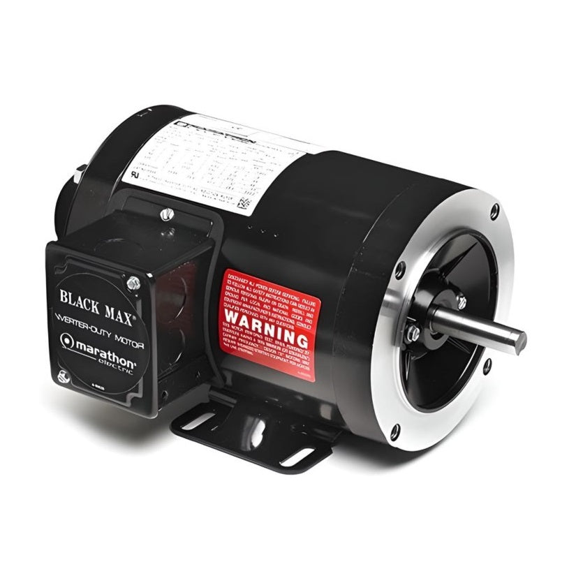 Leeson Y555 | Black MAX Motor Vector Duty 1/2HP, 1800RPM, 575V, Frame 56CZ, TENV