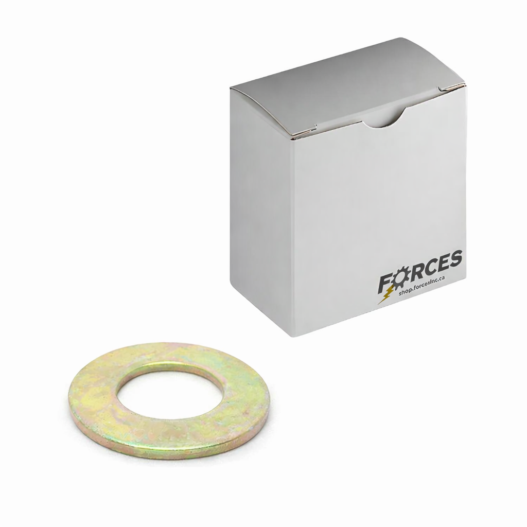 Hardened SAE Flat Washer 3/8" x 0.812" O.D. - Yellow Zinc