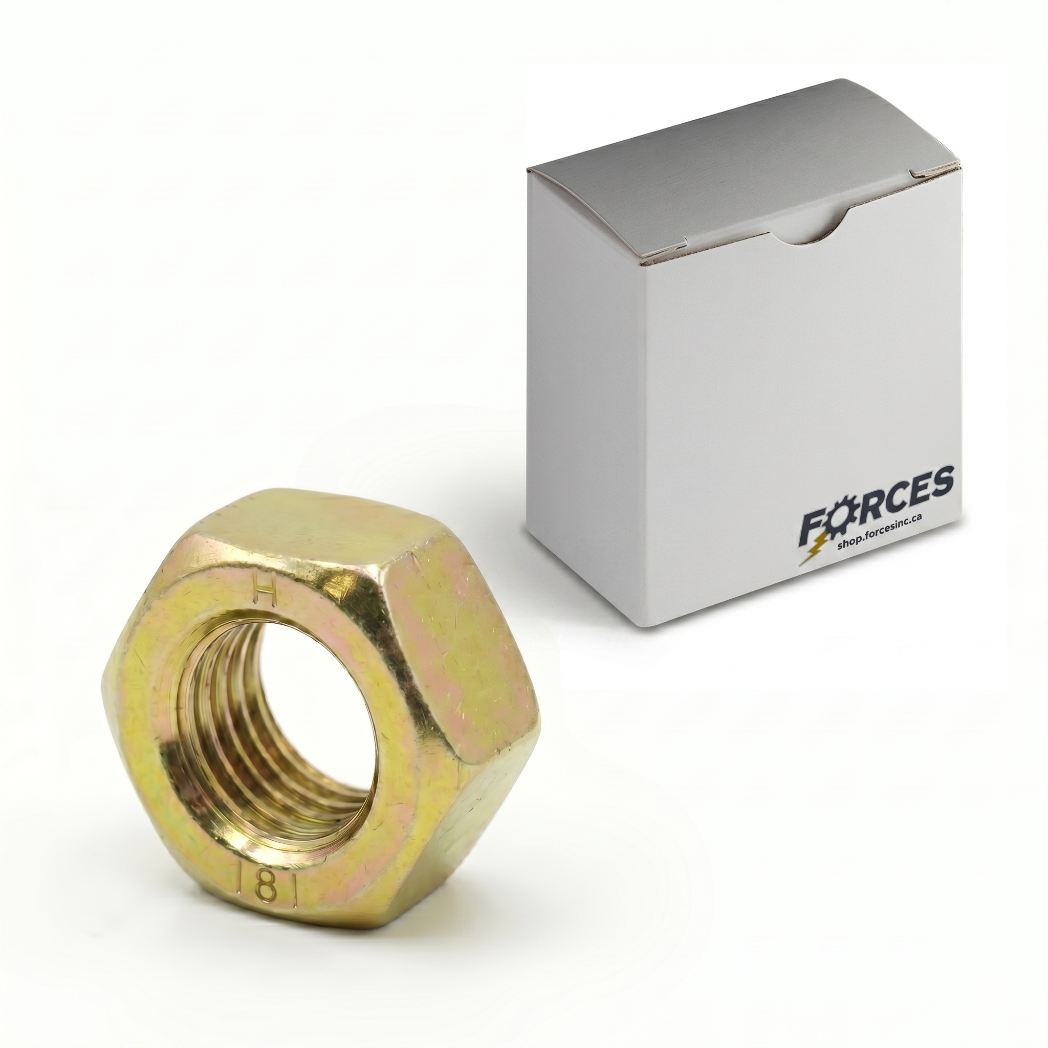 DIN 934 Hex Nut M36-4.00 - Yellow Zinc Class 8.8