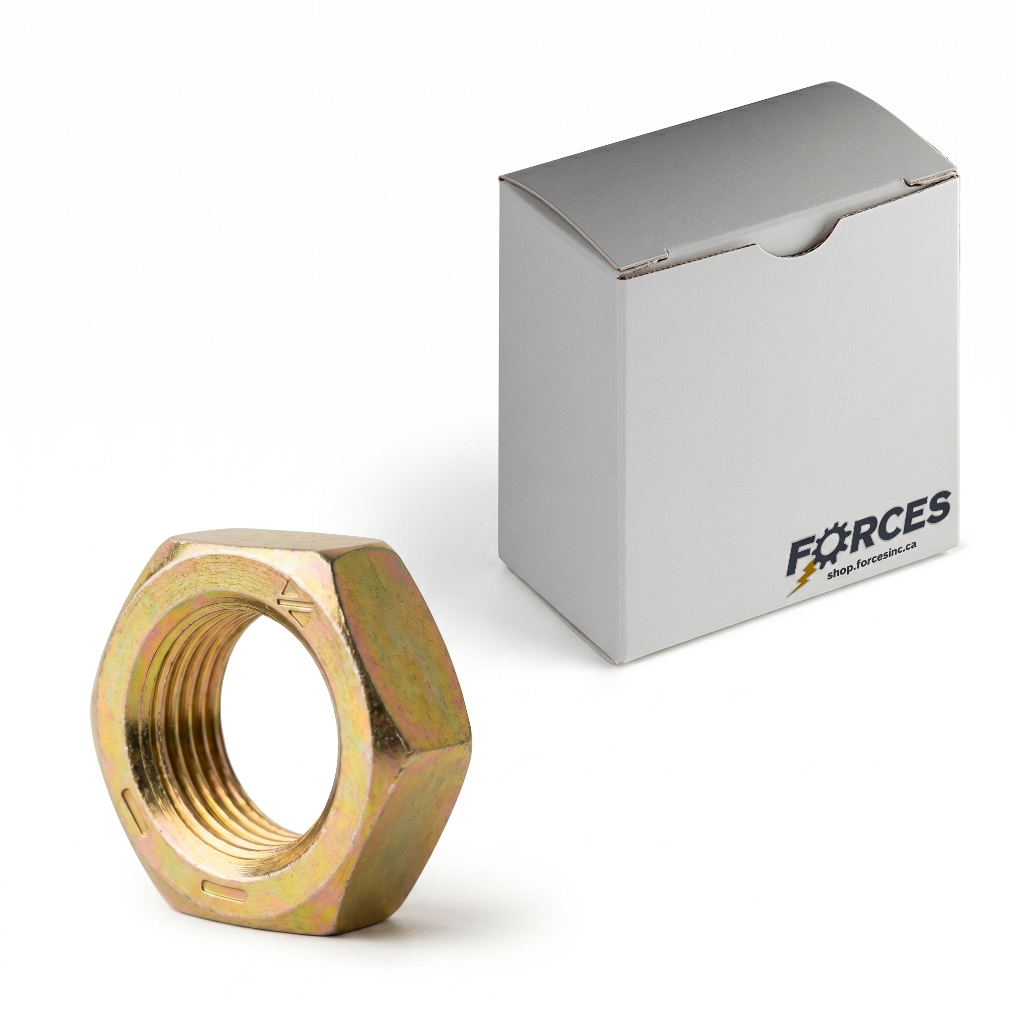Hex Jam Nut 5/16"-18 - Yellow Zinc Grade 8