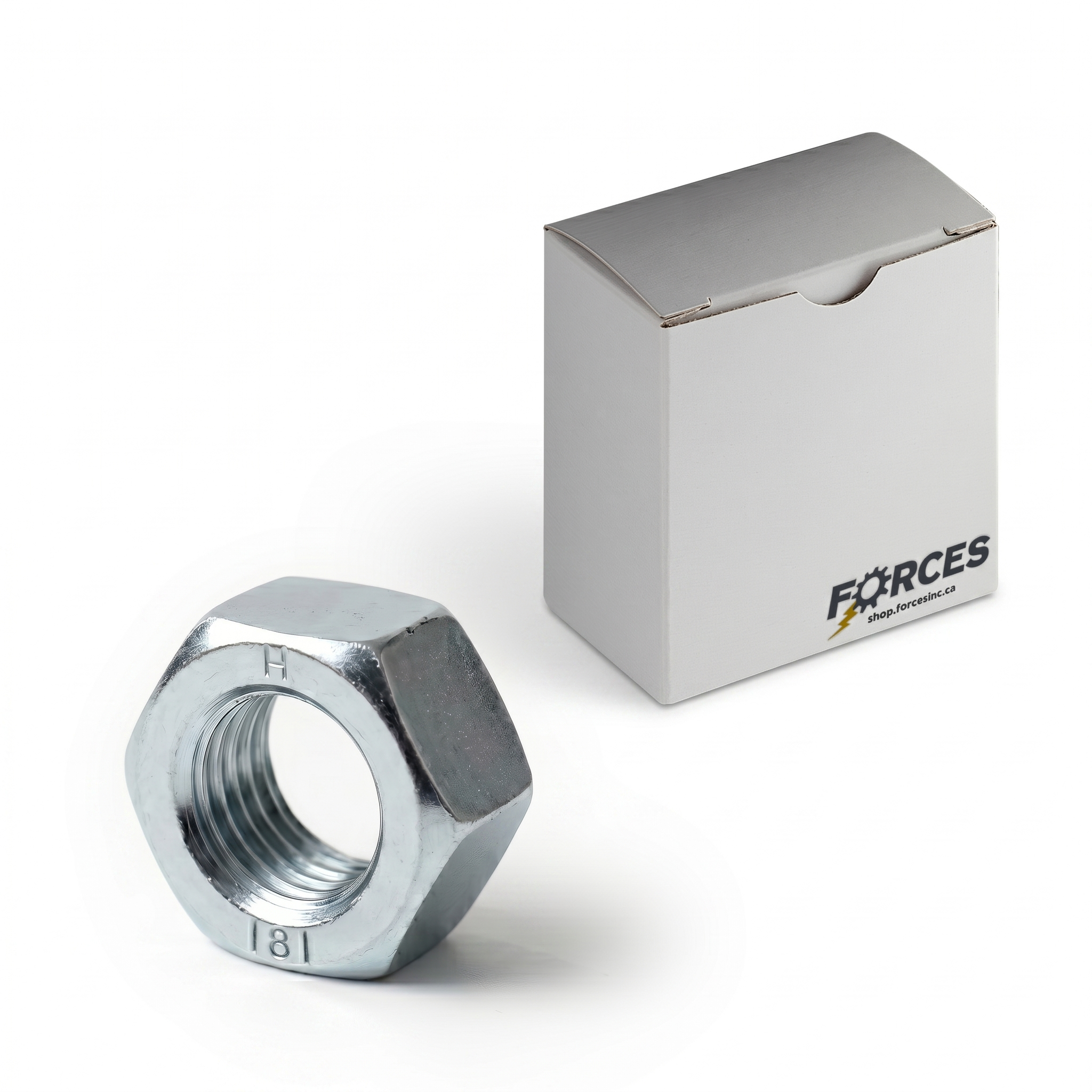 DIN 934 Hex Nut M12-1.25 - Zinc Plated Class 8.8