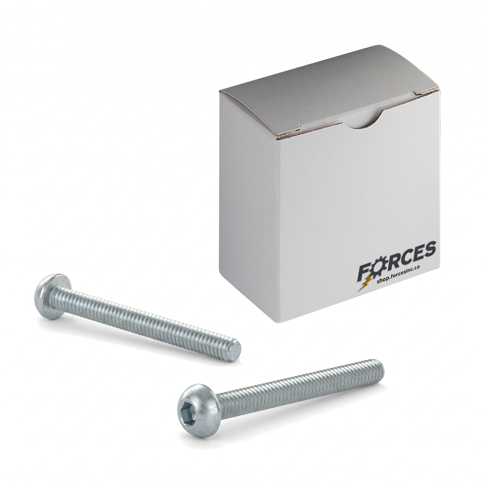 Button Head Socket Cap Screws M6-1.00 x 75mm Full thread - Zinc Plated Class 12.9