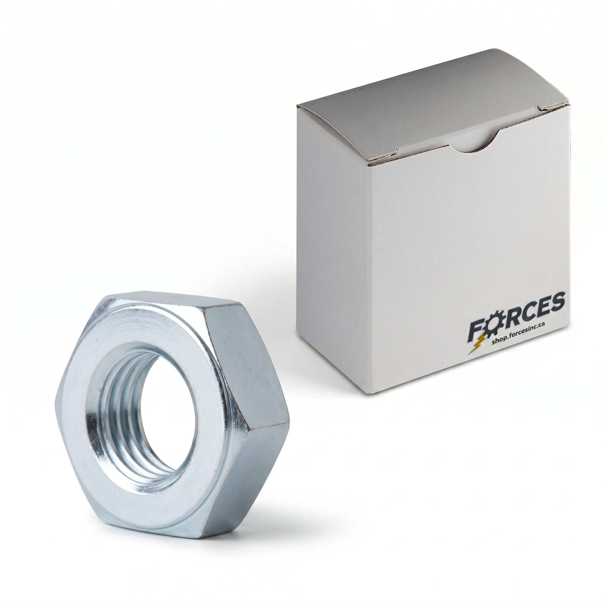 Heavy Hex Jam Nut 7/16"-14 - Zinc Plated A563 Grade A