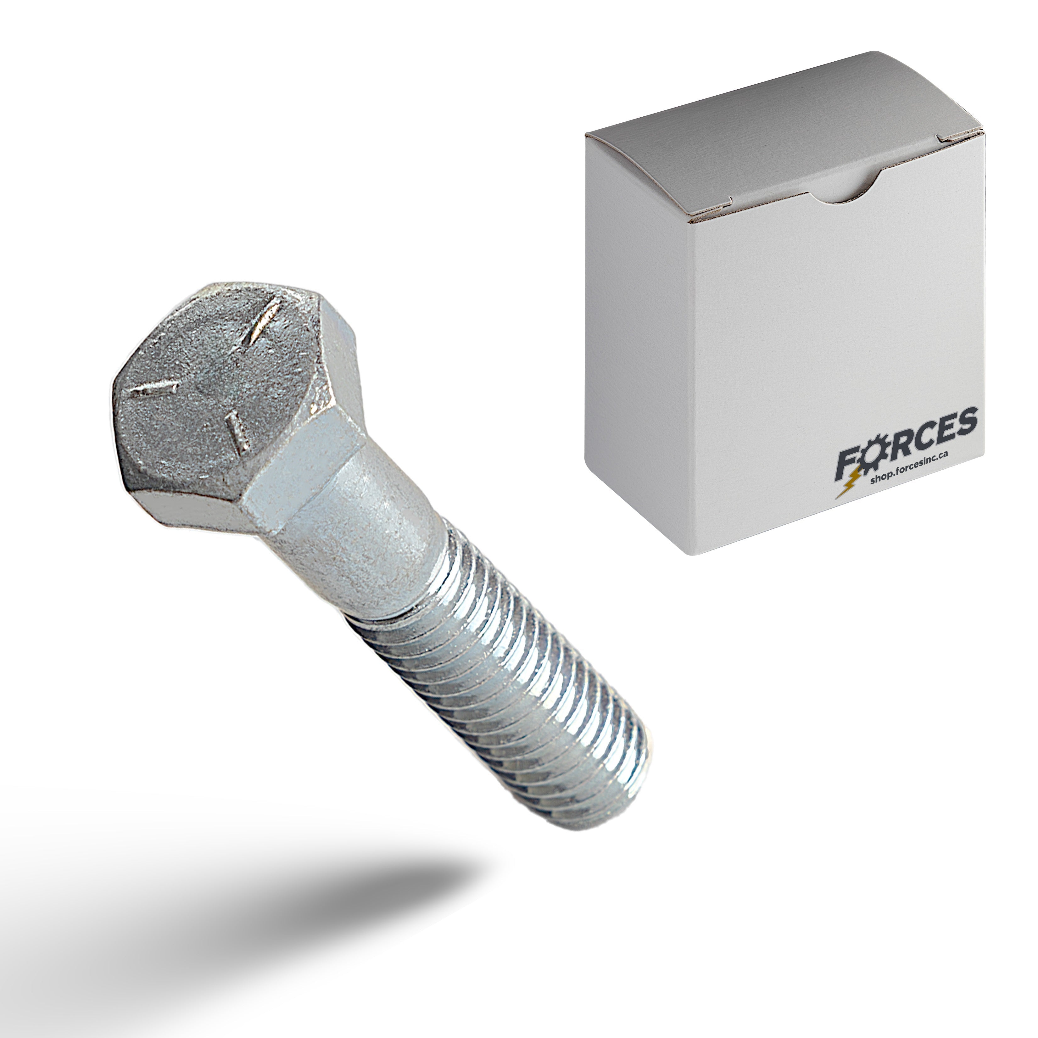 Hex Head Bolt 1/4"-20 x 4" Partial thread - Zinc Plated Grade 2