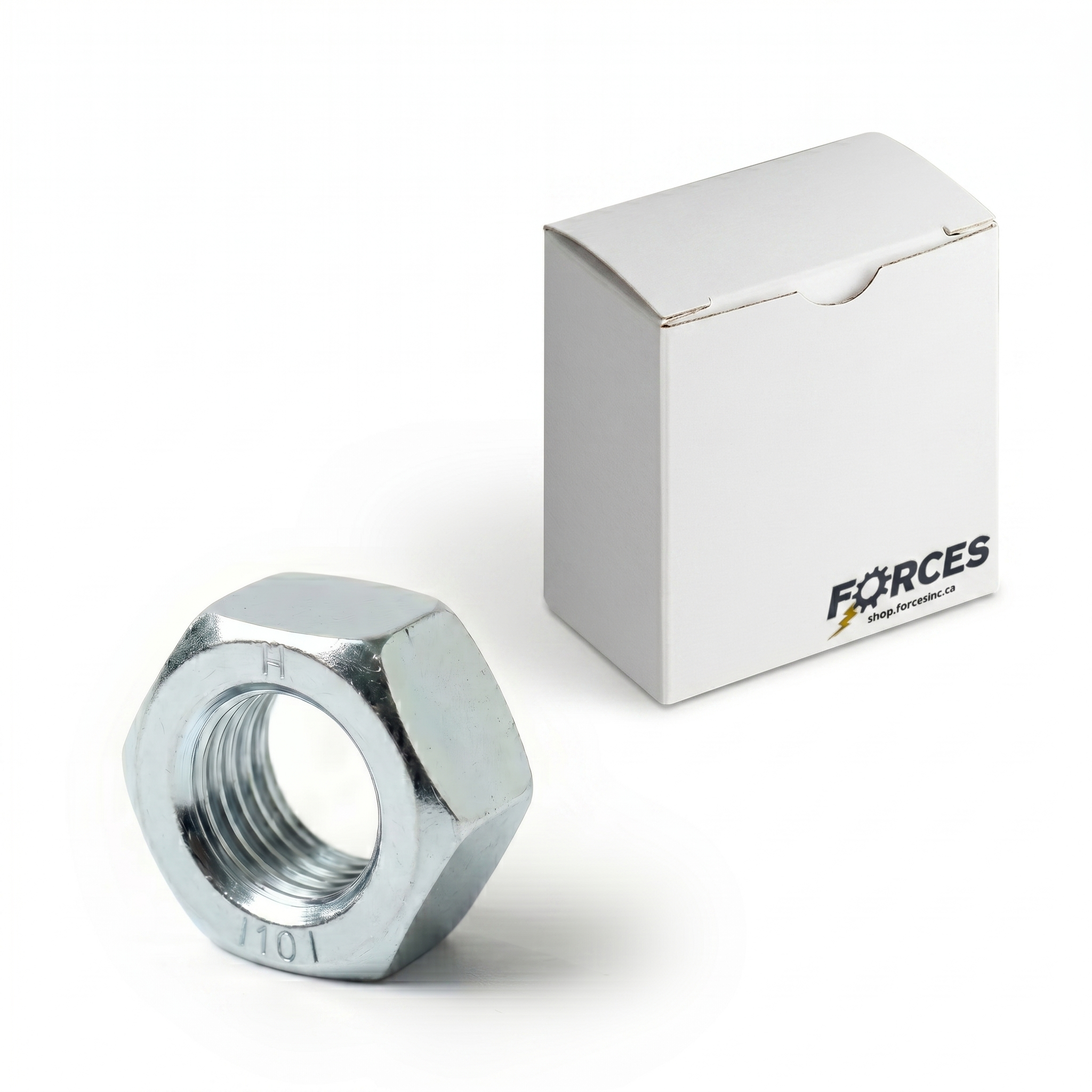 DIN 934 Hex Nut M10-1.25 - Zinc Plated Class 10.9