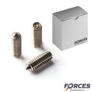 Cone-Point Set Screw 38"-24 X 3/4" Stainless Steel 18-8 [5/Box] - Forces Inc