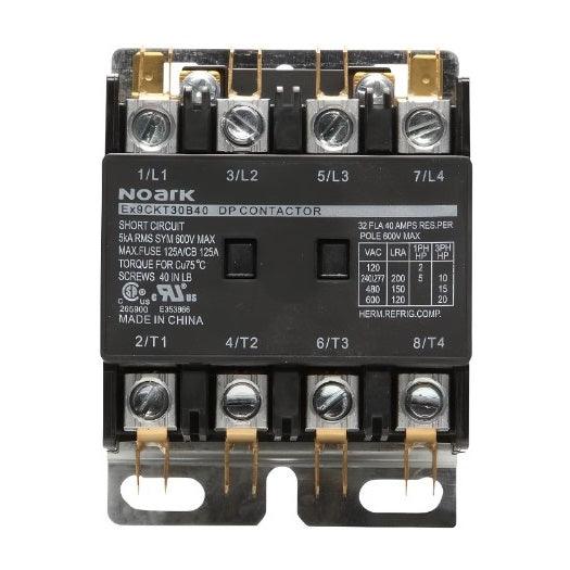 Contactor Input Terminals Definite Purpose Contactor Lug Terminals 40A 24Vac 4NO | Ex9CKT40B40B7