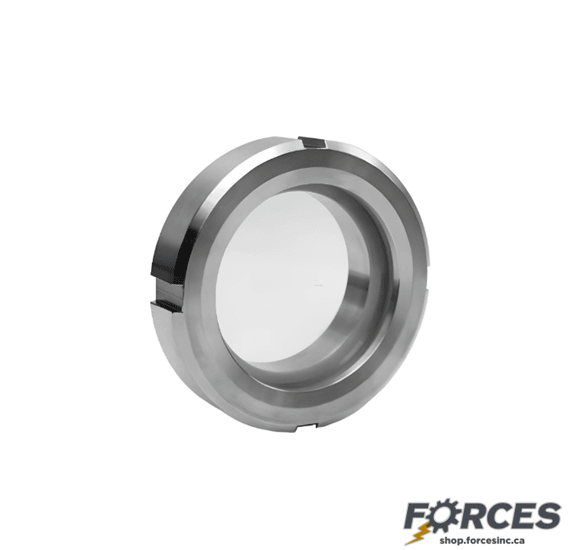 DN100 (4") Sanitary Union Sight Glass - SS304 - Forces Inc