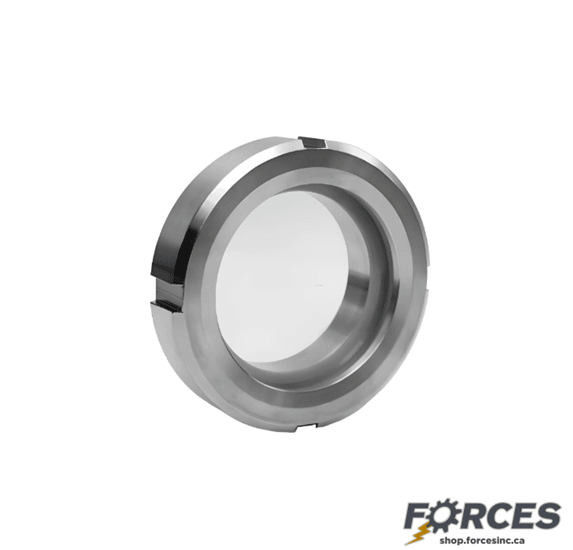 DN100 (4") Sanitary Union Sight Glass - SS316 - Forces Inc