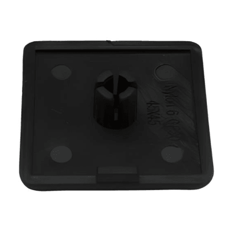 End Cap 1.25" x 1.25" x .25" Black Plastic for 30 Series T-Slot - Forces Inc