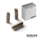 Flat Point Set Screw 3/8"-24 X 1" Stainless Steel 18-8 [5/Box] - Forces Inc