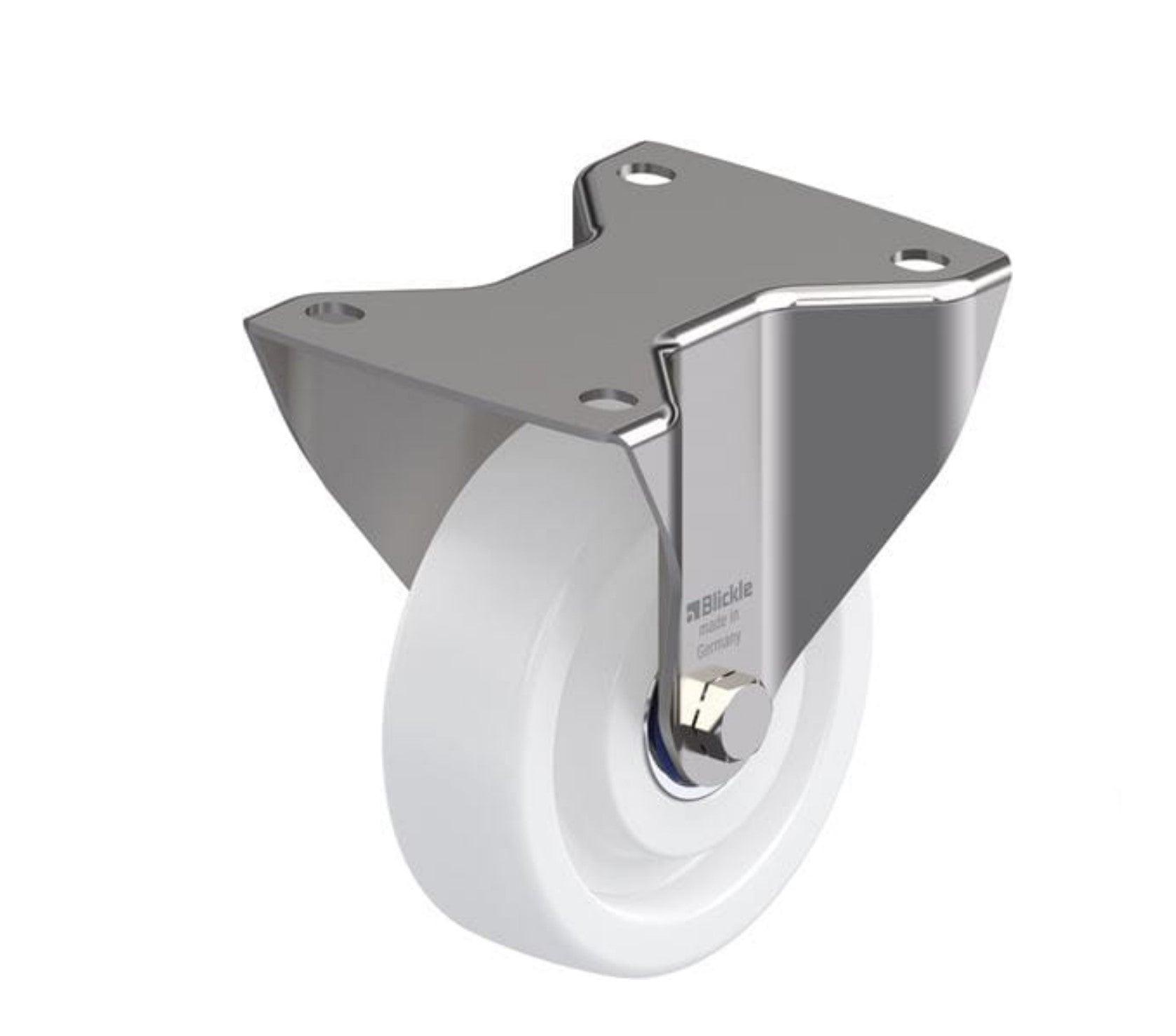 Heavy Duty Nylon Caster 5" x 1-9/16" Rigid, 770 Lbs Load Model: BKX-SPO 125XK-3 - Forces Inc