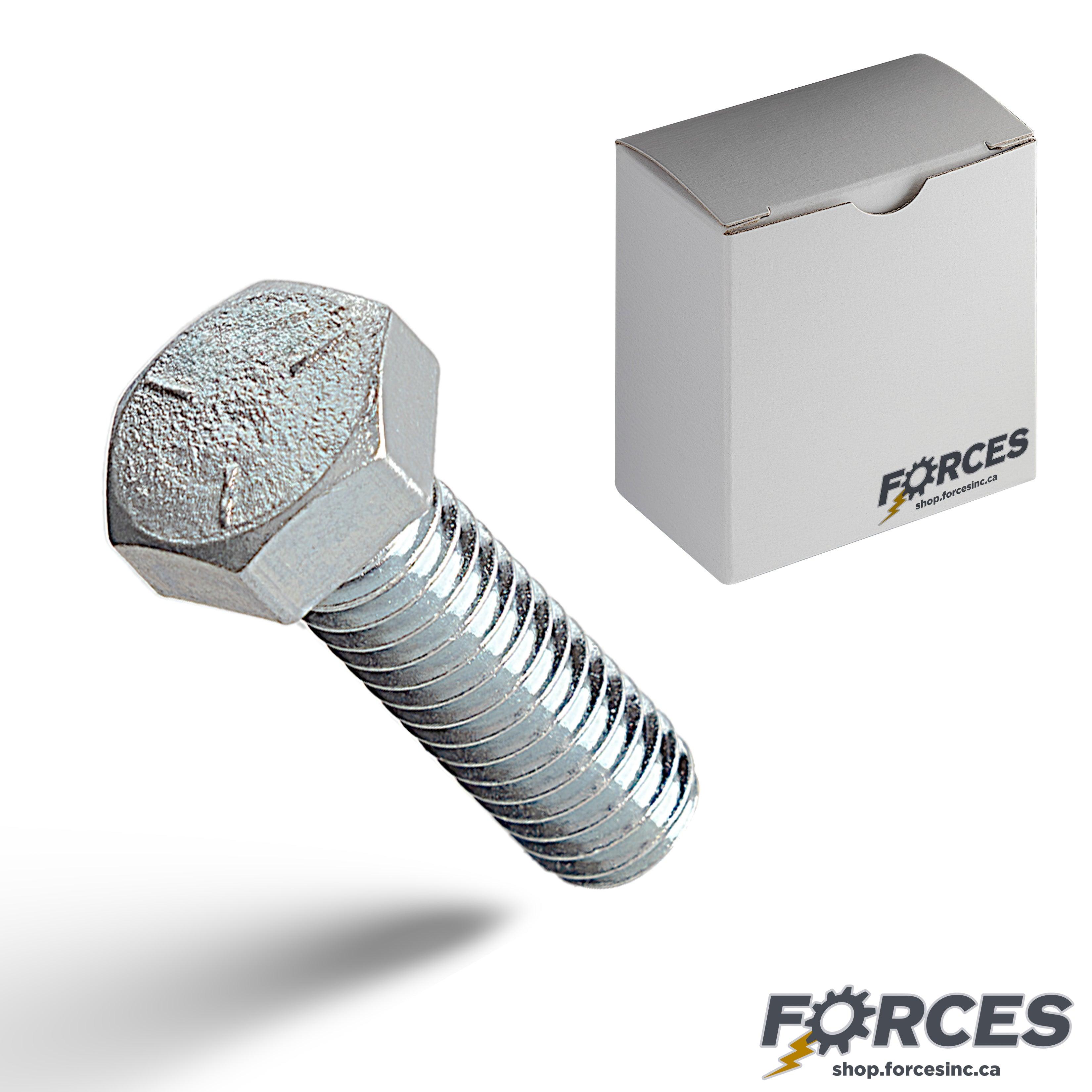 Hex Bolt 1/2"-13 x 1-1/2" Full Thread - Zinc Plated - Forces Inc