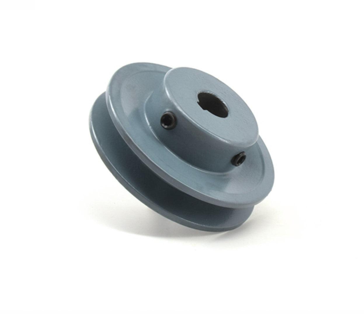 Cast Iron V-Belt Sheave - 5/8 Inch Bore, 3.45 OD Single Groove Pulley For 4L/A Belts