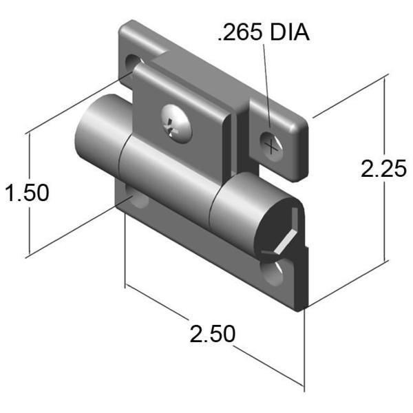 Medium Adjustable Hinge | 15 Series Aluminum T-Slot - Forces Inc