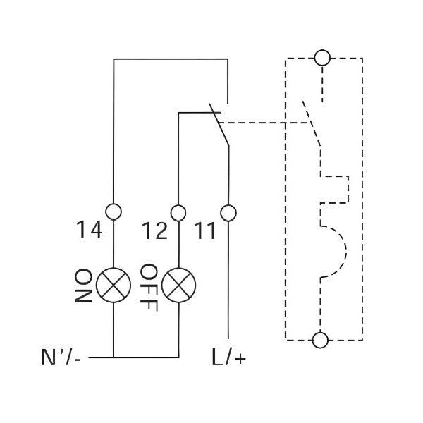 NOARK® Auxiliary Contact 1NO+1NC UL 489 | AX3111N - Forces Inc