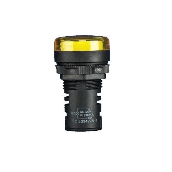 NOARK® Indicator Light 22mm Yellow 110Vac Curved Lens | Ex9IL2N5 - Forces Inc