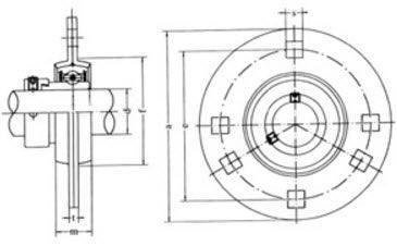 PF202-3R | Pressed Steel 3-Bolt Flangettes For Shaft Dia. 11/16" - Forces Inc