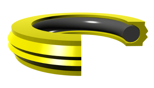 Piston Seal (PSP) 1.375" x 1.125" x 0.160" - Polyurethane/Nitrile - Forces Inc