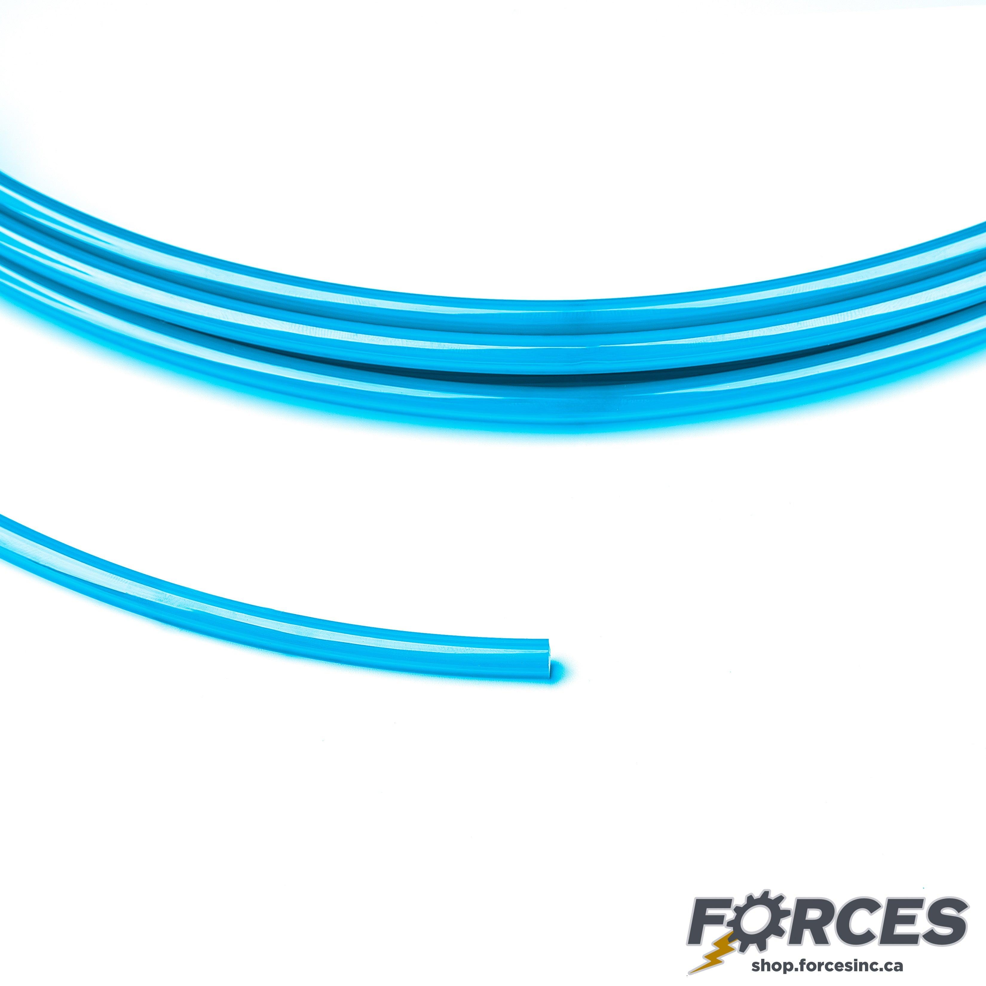 Pneumatic Air Tubing 10mm x 6.5mm Blue Polyurethane - 330ft - Forces Inc