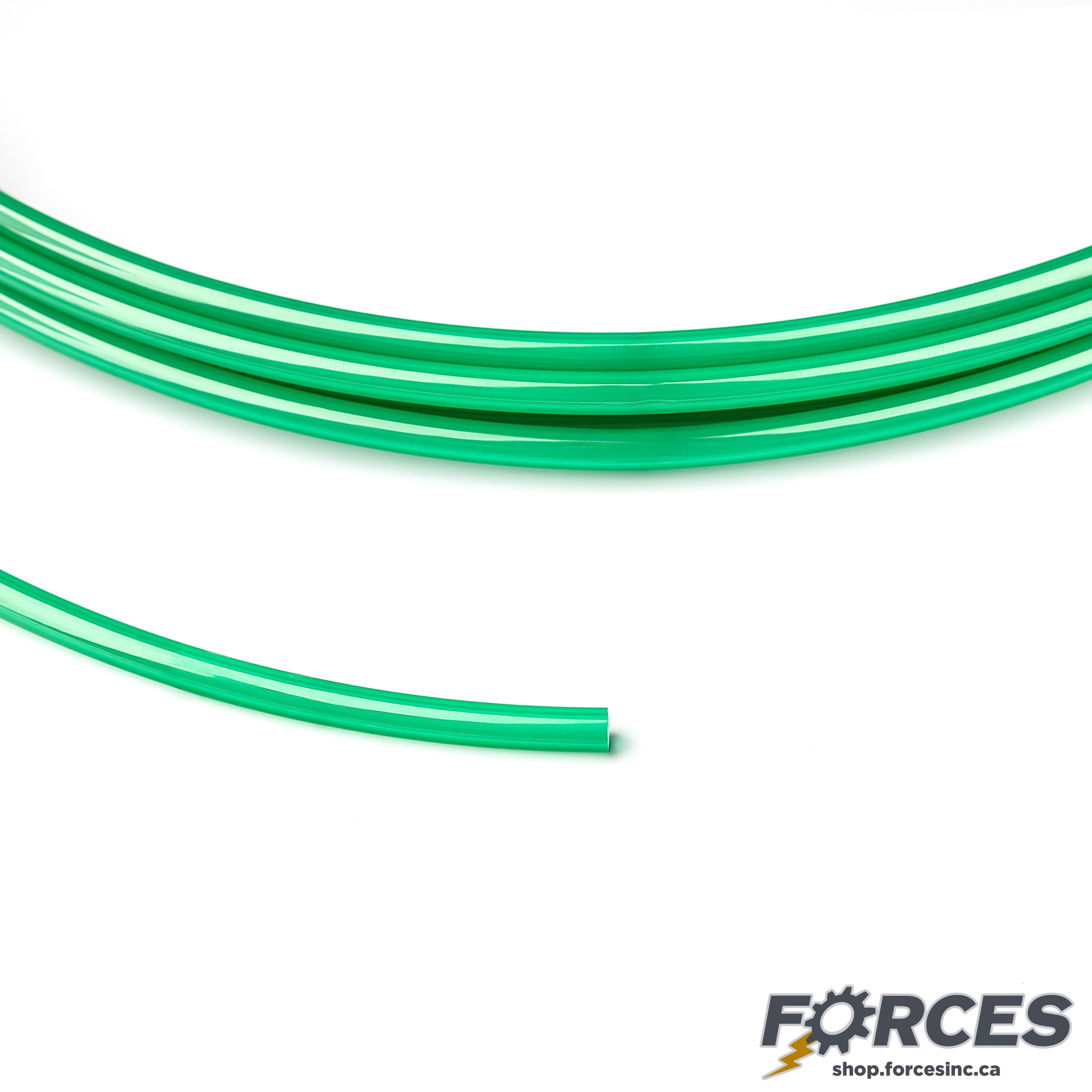 Pneumatic Air Tubing 1/2" x 8.5mm Green Polyurethane - 330ft - Forces Inc