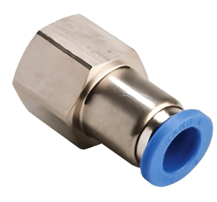 Push to Connect Straight Fitting 10mm Tube x 1/2" BSPT (R) Female - Forces Inc