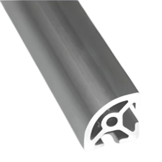1" x 1" Quarter-Round Smooth T-Slotted Aluminum Extrusion