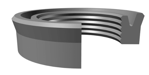 Rod U-Seal (BS/SL) 0.625" x 0.875" x 0.156" - Nitrile - Forces Inc