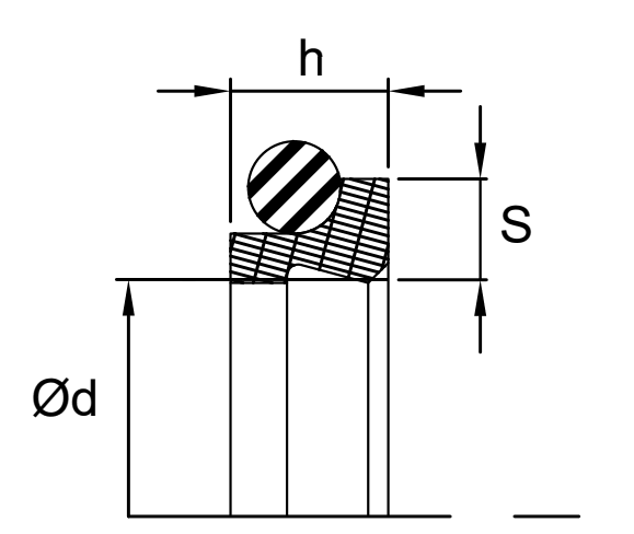 Rod Wiper (WW) 20mm x 26.8mm x 4.5mm - Teflon/Nitrile - Forces Inc