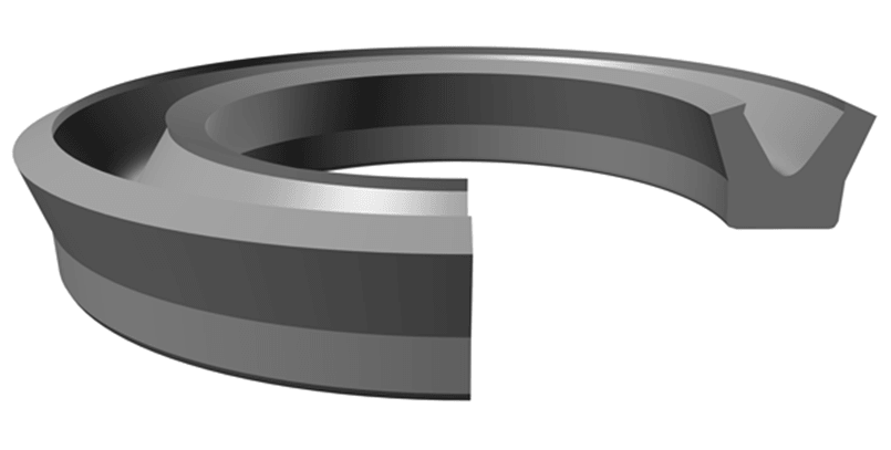 Rod/Piston U-Seal (8400) 0.375" x 0.625" x 0.125" - Nitrile - Forces Inc