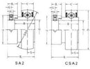 SA204-12 | SA Insert Bearing Shaft Dia. 3/4" - Forces Inc
