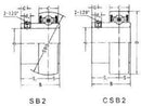 SB205-16 | SB Insert Bearing Shaft Dia. 1" - Forces Inc